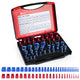 52-Piece Thread Checker Set — Standard & Metric Nut and Bolt Size Finder