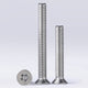 M2–M10 Phillips Flat Head Countersunk Machine Screws – 304 Stainless Steel, Metric