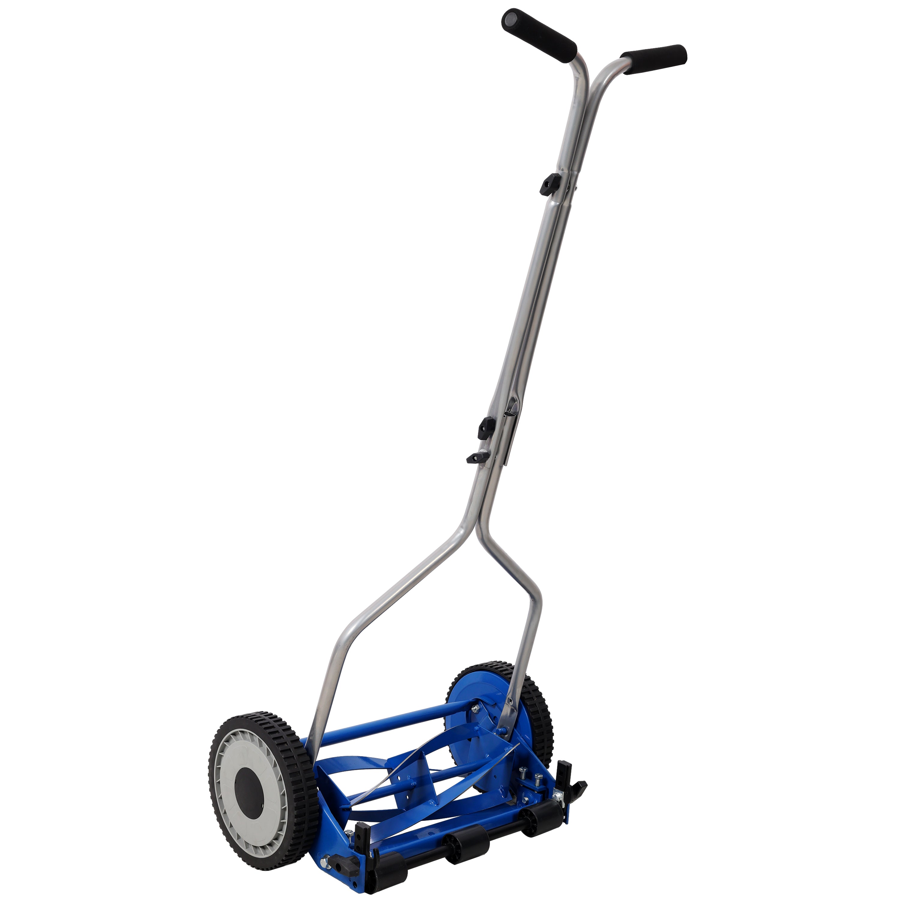 16in Push Lawn Mower, Push Reel Lawn Mower, Blue Color