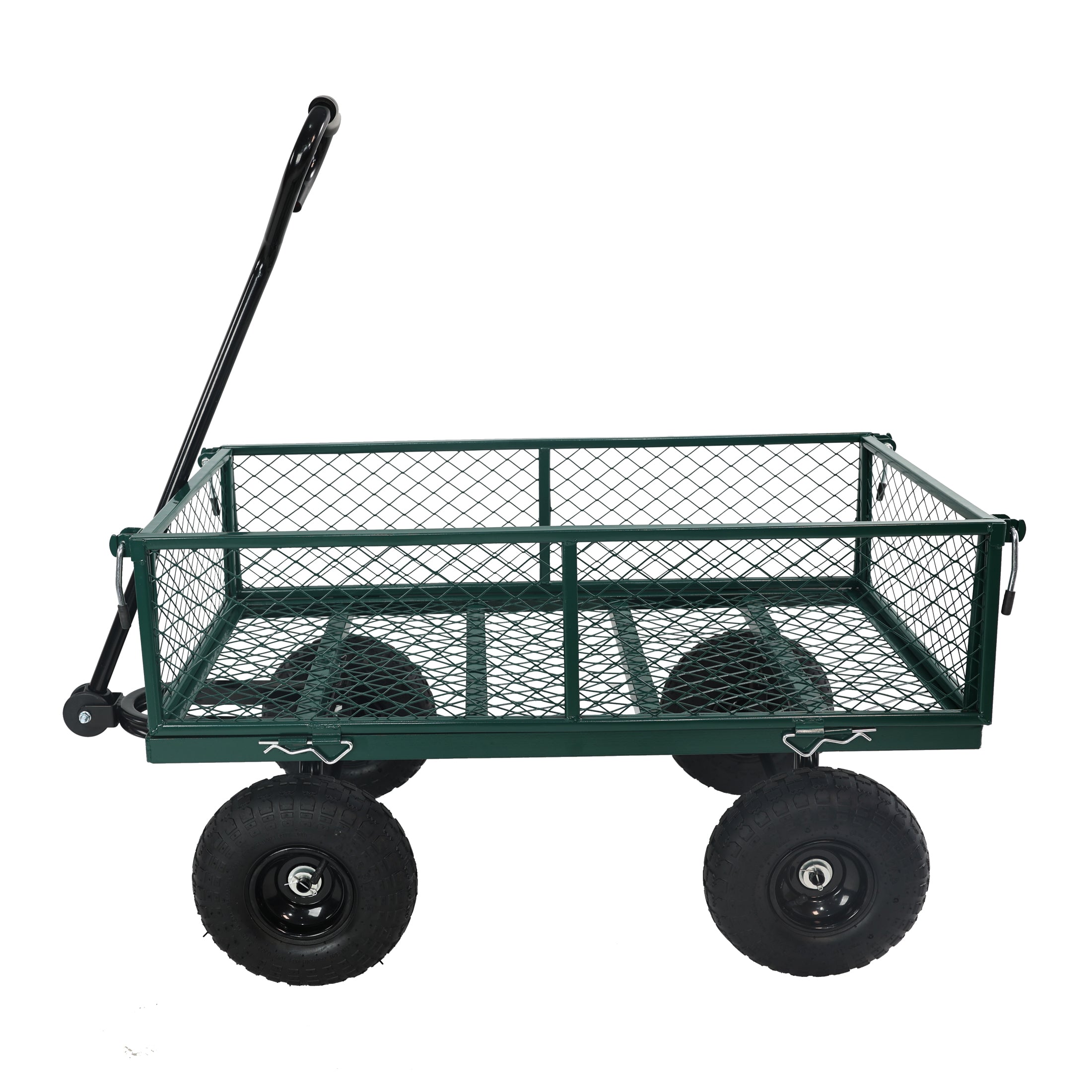 Wagon Cart Garden cart trucks make it easier to transport firewood (green)