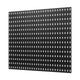 Modular Plastic Pegboard Wall Organizer Kit, 4-Panel 11"x11" ABS Panels, 20 lb per Panel, Black