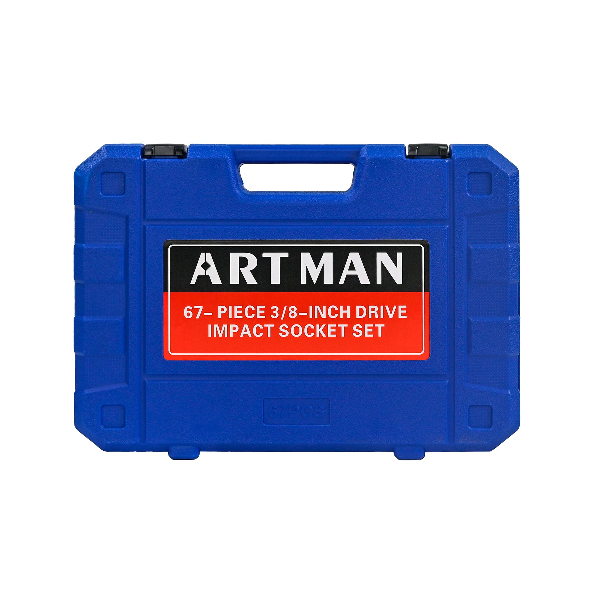 67‑Piece Air Tool & Accessories Kit — Long/Short Sockets, Extensions, Ratchet Wrenches, Quick Couplings, Black & Blue