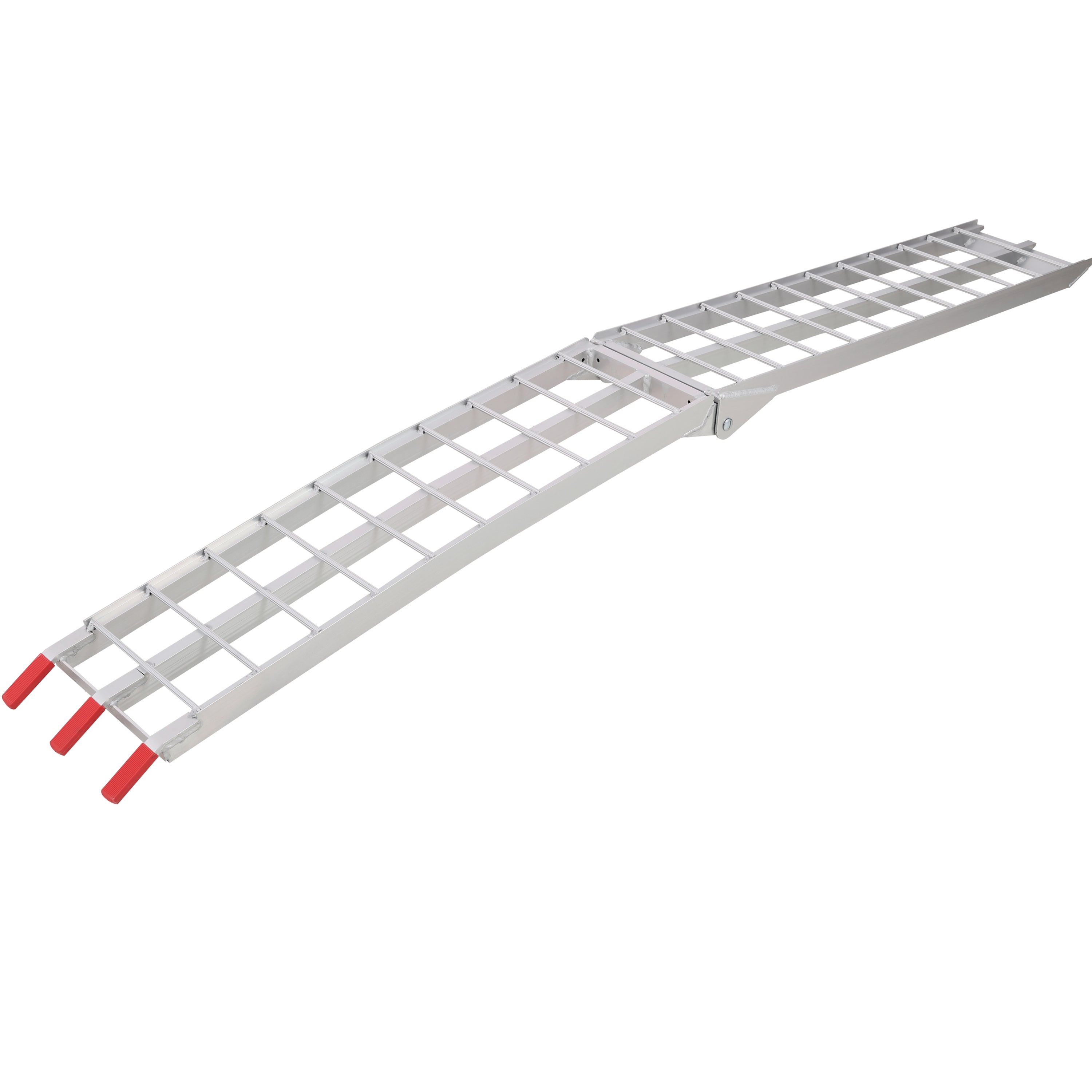 7.5FT Aluminum Loading Ramps, 1500 Lbs Capacity per pair, With safety straps, Motorcycle Ramp, ATV Truck Ramps, Tailgate Ramps, Four Wheeler Ramps for Trucks, Lawn Mower, UTV, 1 PAIR, SILVER Color