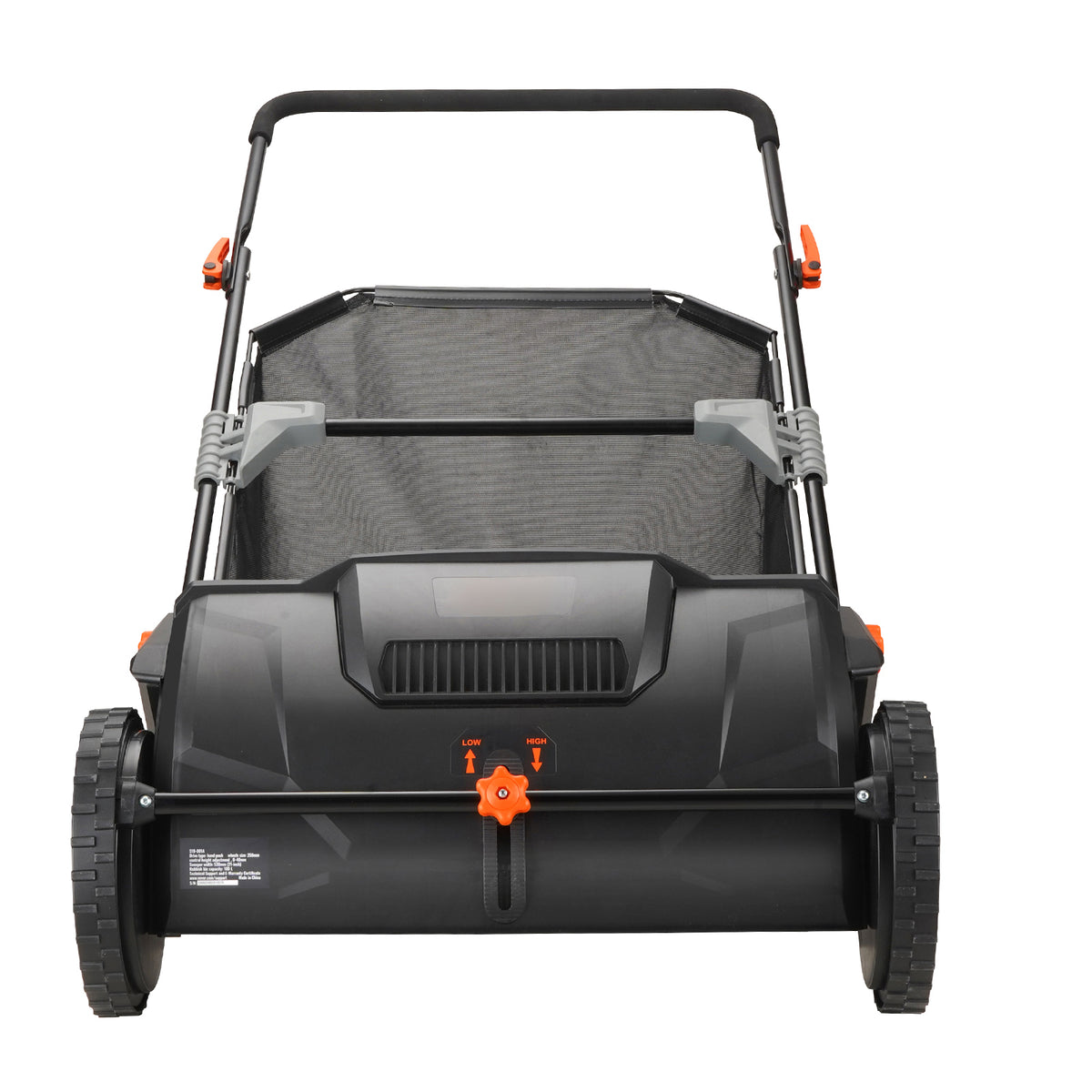 Push Lawn Sweeper 21" 2 Spinning Brushes 3.5 cu ft Bag Heavy-Duty Steel | HomeDIYer