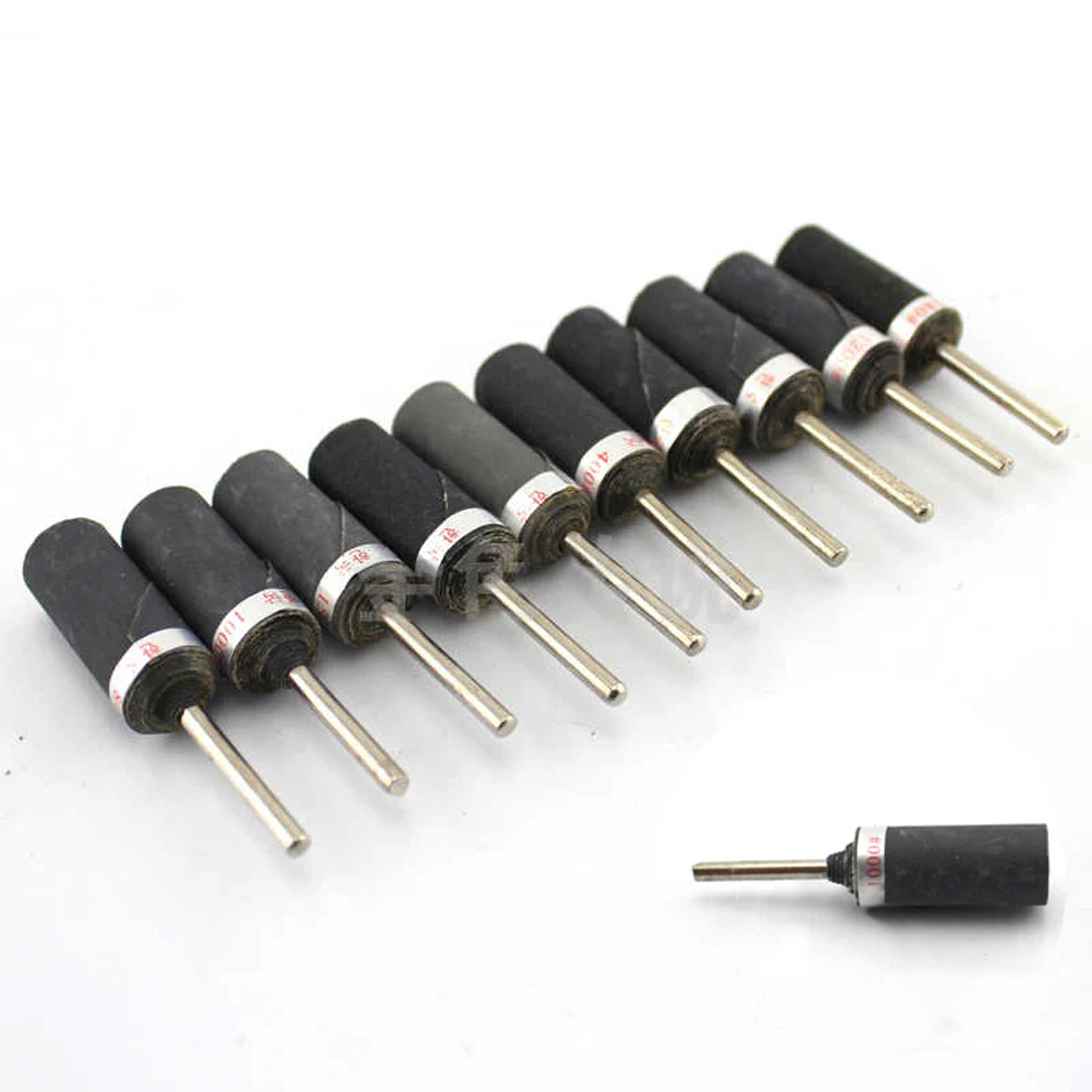 3mm Shank Dry&Wet Sanding Stick Sandpaper Rod for Model Grinding 180-2000 Grit