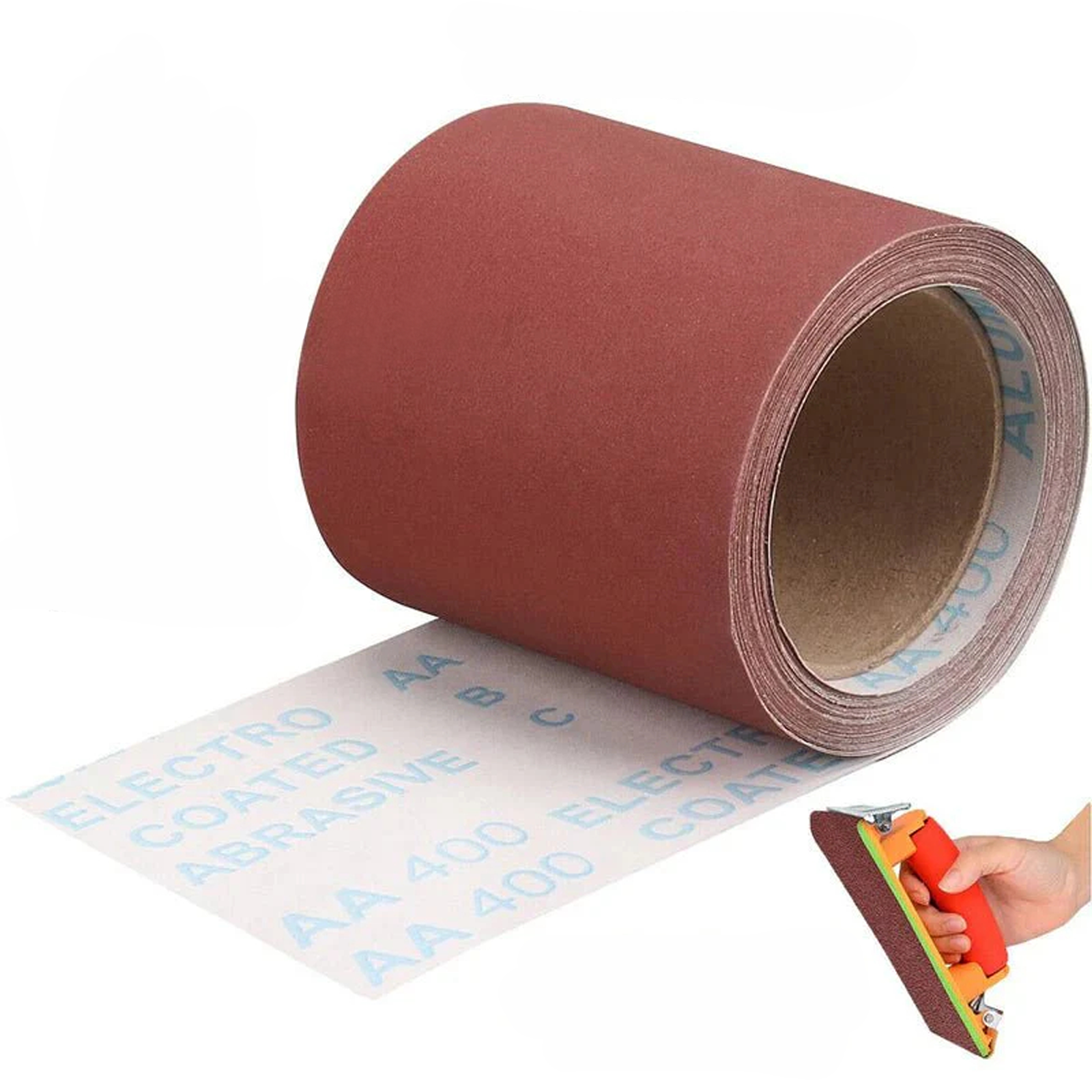 400Grit 5m Aluminium Oxide Sandpaper Roll Apolishing Sandpaper Grinding Abrasive