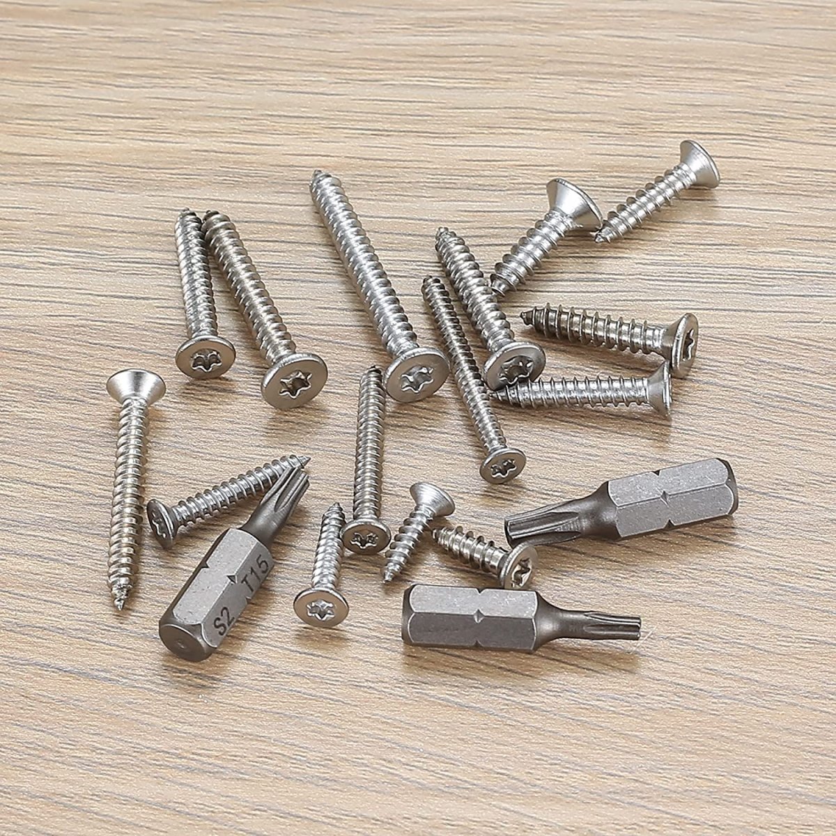 400 pcs tapping screws M3 M3.5 M4 stainless steel countersunk head Trox tapping screw set box - HomeDIYer