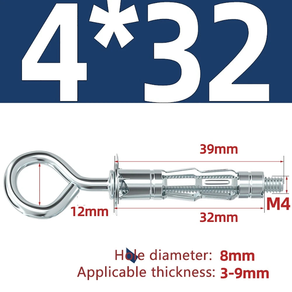 M4–M8 Metal Drywall Expansion Bolts | Hollow Wall Anchors for Plasterboard & Drywall