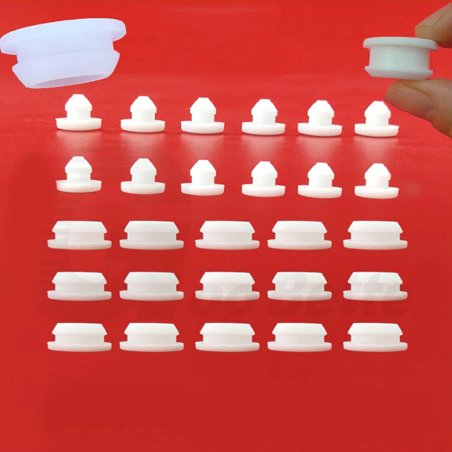 Snap-On Hole Plug Round Silicone Rubber Blanking Seal Bung Pipe Tube (2.5-60mm)