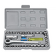 40x Professional 1/4"&3/8" Socket Wrench Tool Kit Metric Imperial Ratchet Bolts