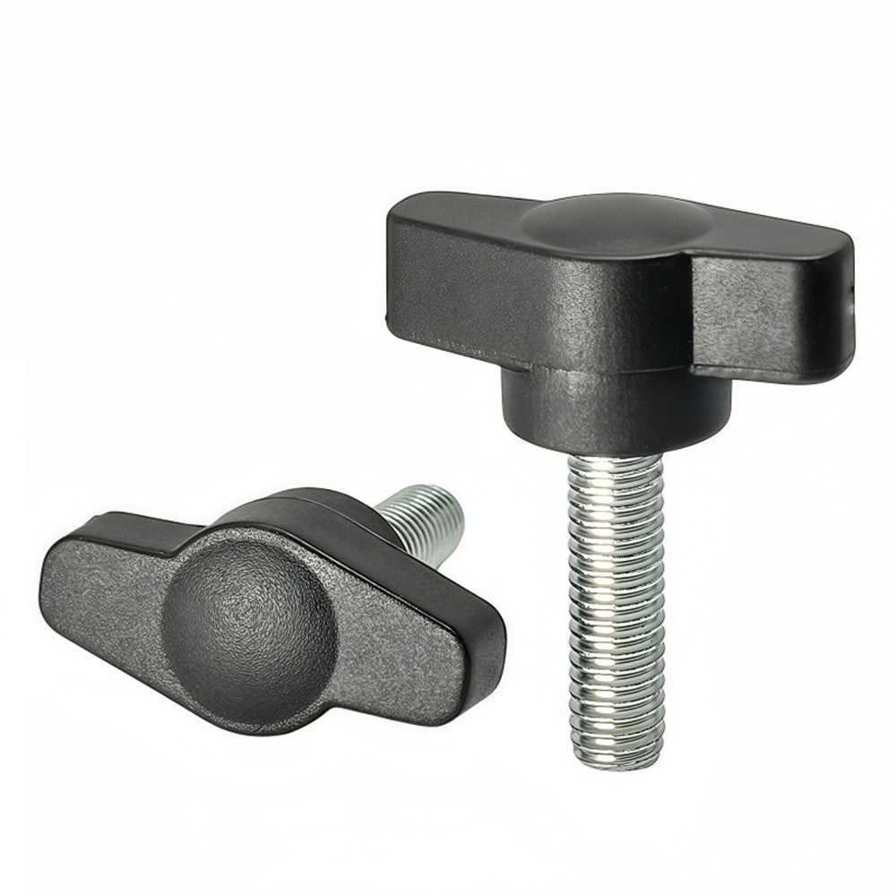 M4 M5 M6 M8 Wing Knob T - Handle Thumb Screw Bolts – Plastic Clamping Knob with Male Thread - HomeDIYer