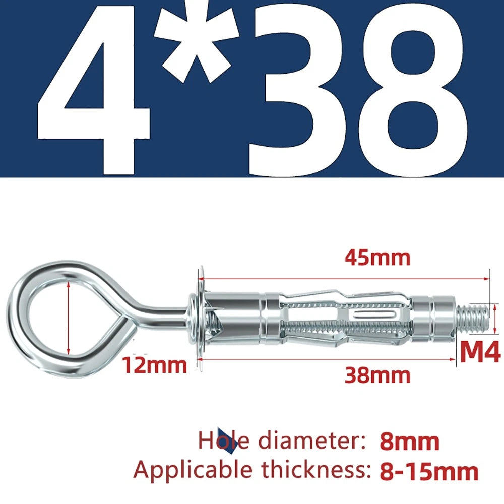 M4–M8 Metal Drywall Expansion Bolts | Hollow Wall Anchors for Plasterboard & Drywall