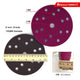 6"（150mm）Hook & Loop Sponge Sandpaper 15 Hole Red Sanding Discs 300 - 2000 Grit