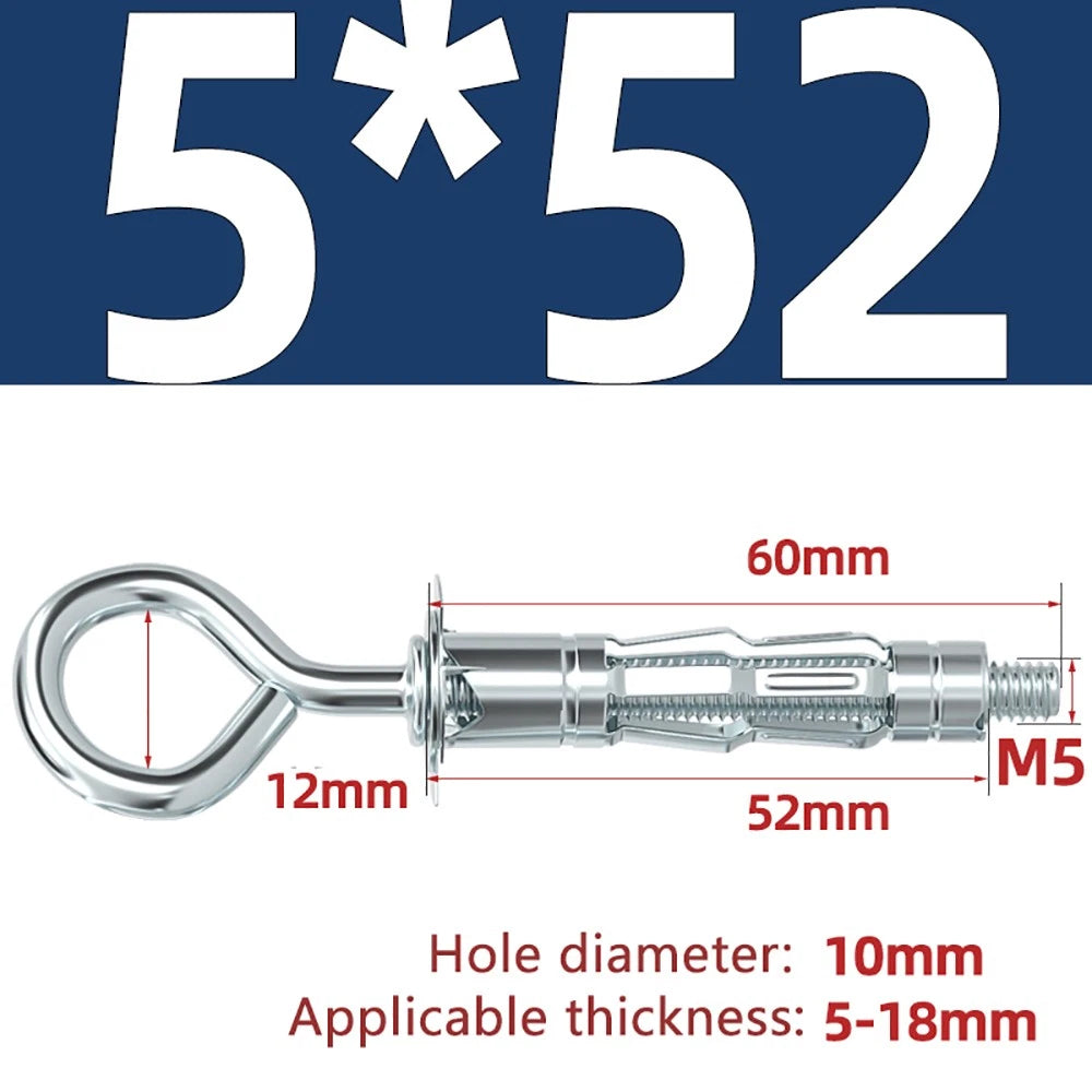 M4–M8 Metal Drywall Expansion Bolts | Hollow Wall Anchors for Plasterboard & Drywall