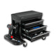 3-Drawer Tool Chest Rolling Mechanic Seat with Tool Trays,350lbs Max Weight Capacity,Black