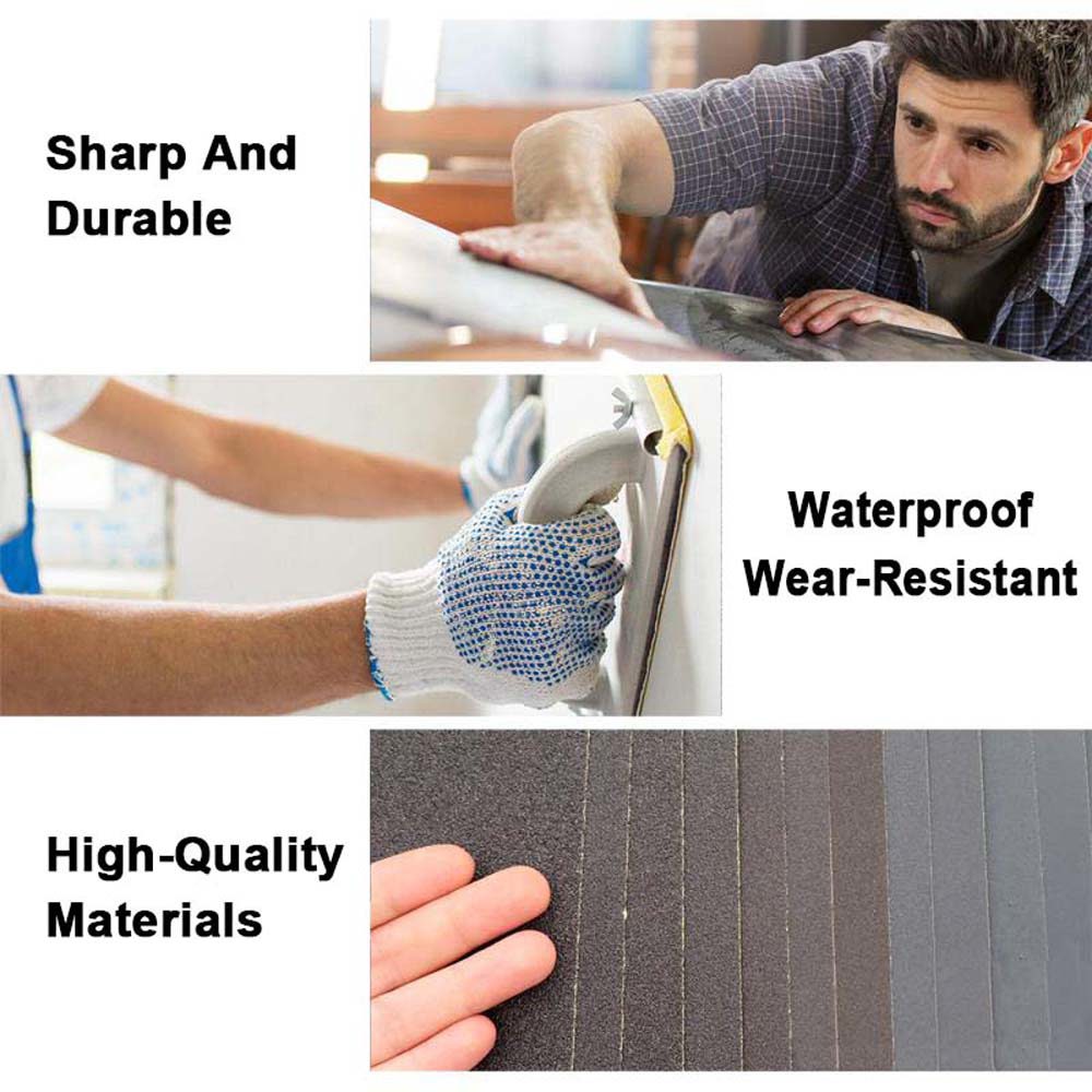 Sandpaper 230 x 280mm Wet And Dry 60# To 2500# Grit Abrasive Sanding Paper Sheet