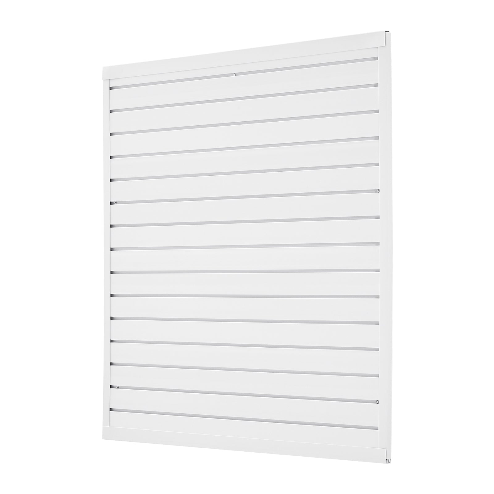 4 x 4 ft Slat Wall Paneling PVC White Garage Slatwall with Modular Design