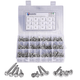 #8 Self-Tapping Sheet Metal Screws 410 Stainless Steel – 440-Piece Assortment Kit