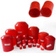 Red Heat Shrink End Caps 2:1 Ratio 8mm-110mm Adhesive Glue Lined 35KV Voltage