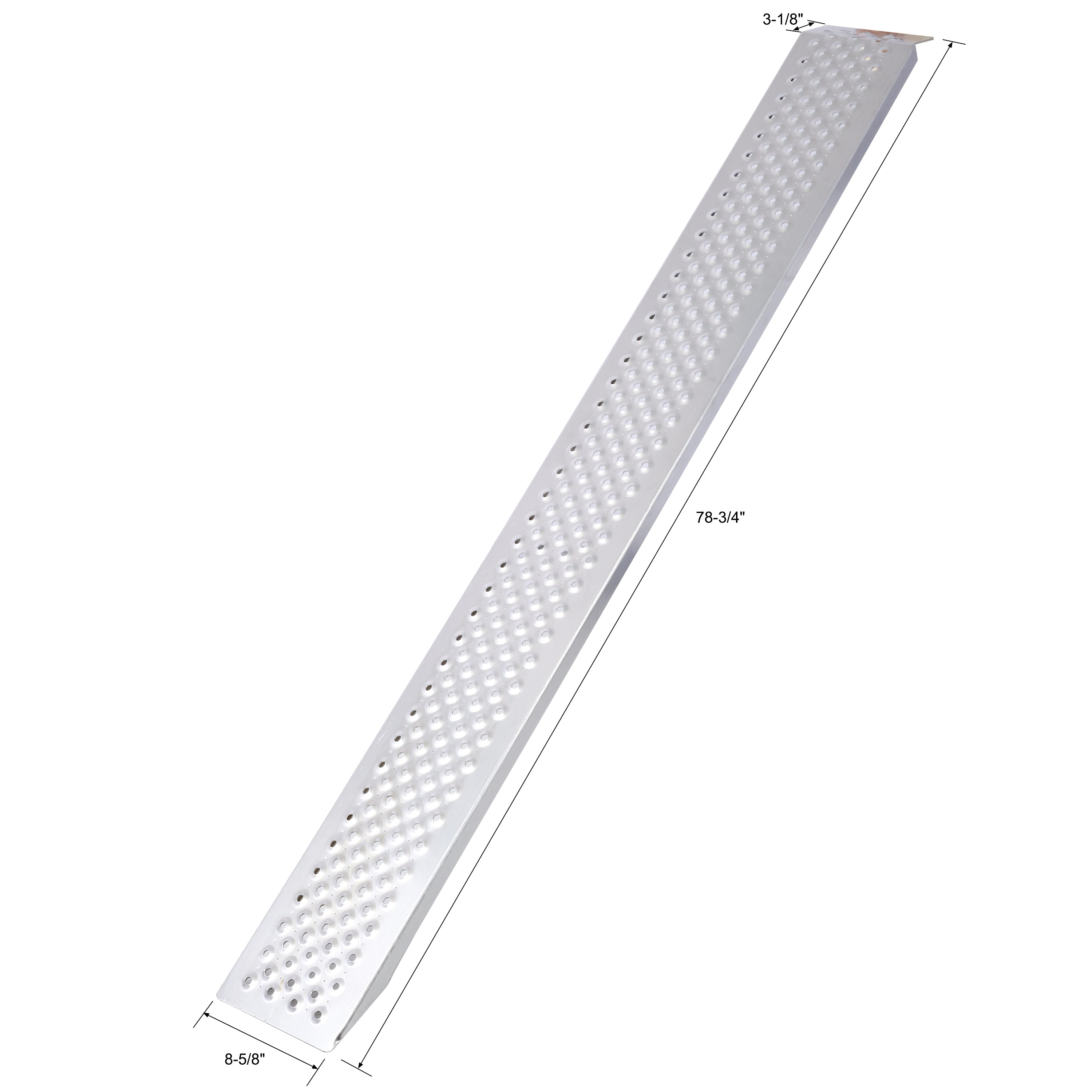 Aluminum Ramps,78"Lx8.5"W Lightweight Loading Ramps,880lbs/PR Capacity,Atv Ramps for Pickup Trucks,Lawn Mower,Portable Ramp for Motorcycle, Truck, Dirt Bike,Quad,Snow Blower,Golf Cart,2PCS