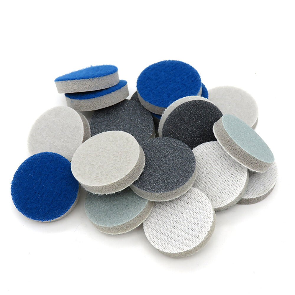 1 Inch（25mm）Hook & Loop Sponge Sandpaper Wet and Dry Sanding Discs 300-3000 Grit