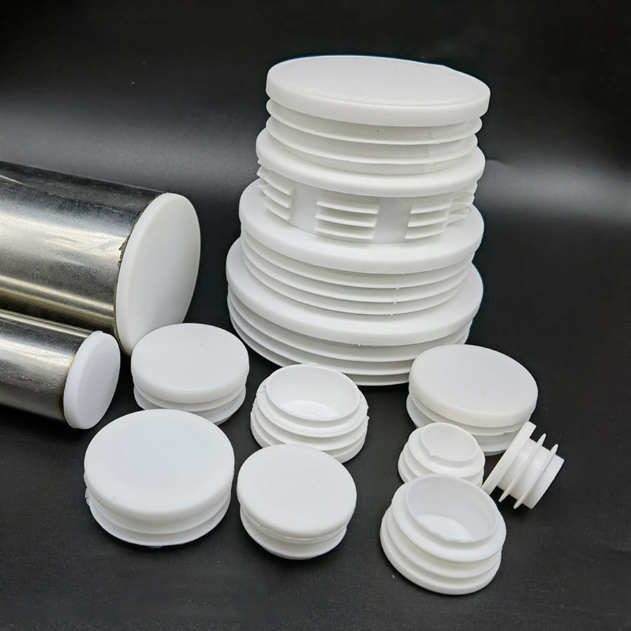 16-103mm White Round Plastic Blanking End Cap Caps
