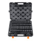 65‑Piece 1/2" Drive Impact Socket Set — SAE & Metric, 6‑Point Cr‑V Steel, Black Case