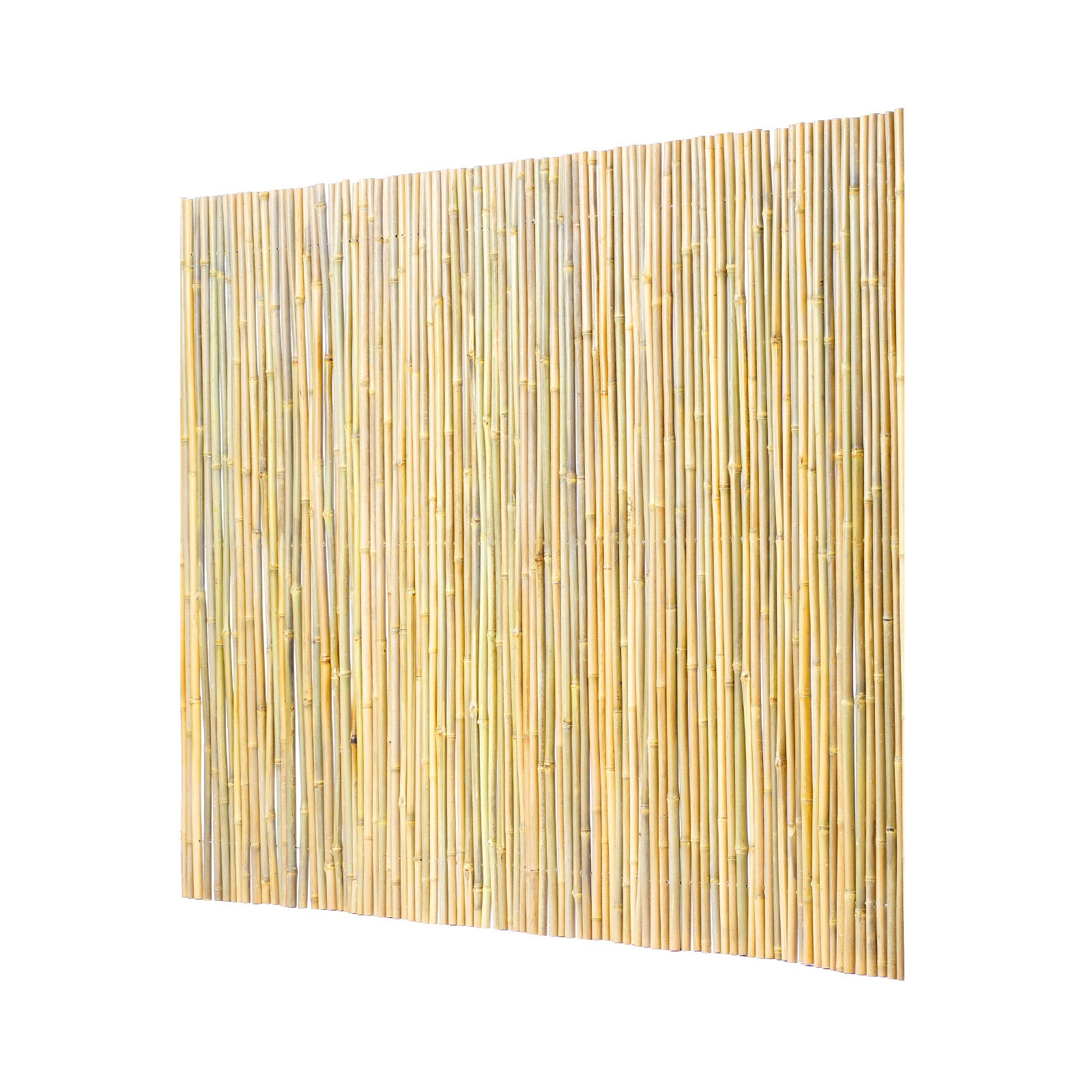 4 ft H x 6 ft L Natural Rolled Bamboo Fence Panel — Outdoor Privacy Screen, Garden & Patio Decor
