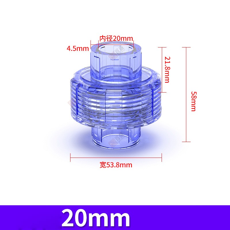 Transparent UPVC Union Fittings for Water Pipes - Quick Connect Coupling 20-63mm