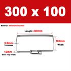 304 Steel Square Hose Clamp 50 - 1200mm Rectangular for Cable Tray & Pipe Fixing - HomeDIYer