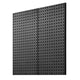 Metal Pegboard Panels 2-Pack, 24"x12" Steel Wall Organizer for Garage Tool Storage, 88 lb Capacity, Black