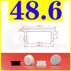 Black Snap-On Hole Plug Silicone Rubber Blanking Seal Bung Pipe Tube (2.5mm-60.6mm)