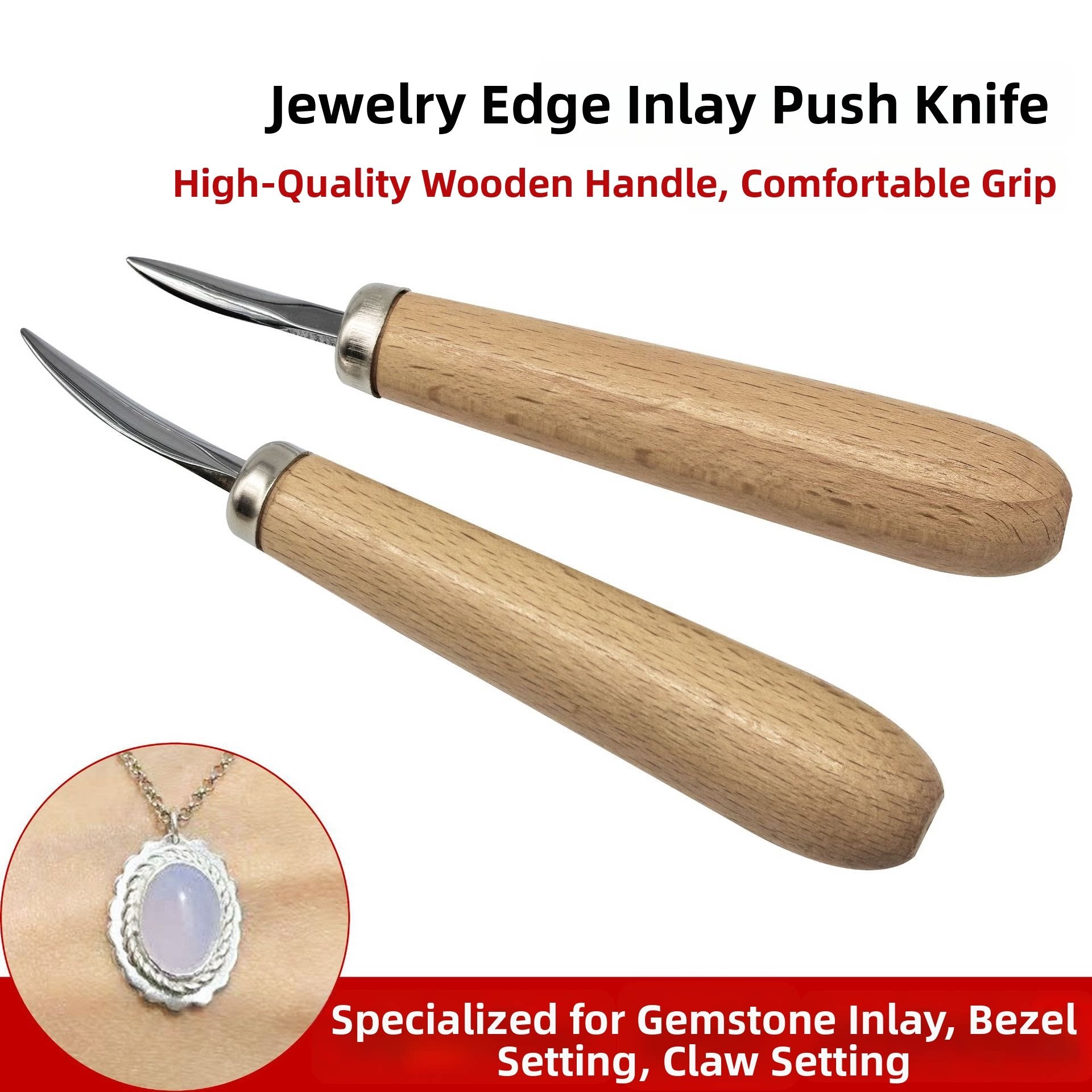 Jewelry Inlay Tool Set – Edge Pusher Knives, Engraving & Overlay Blades