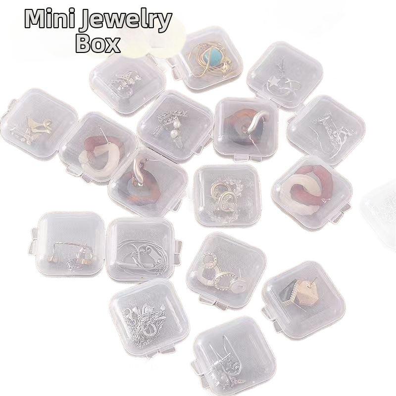 Clear Plastic Mini Storage Box with Lid – Jewelry & Earring Organizer | HomeDIYer
