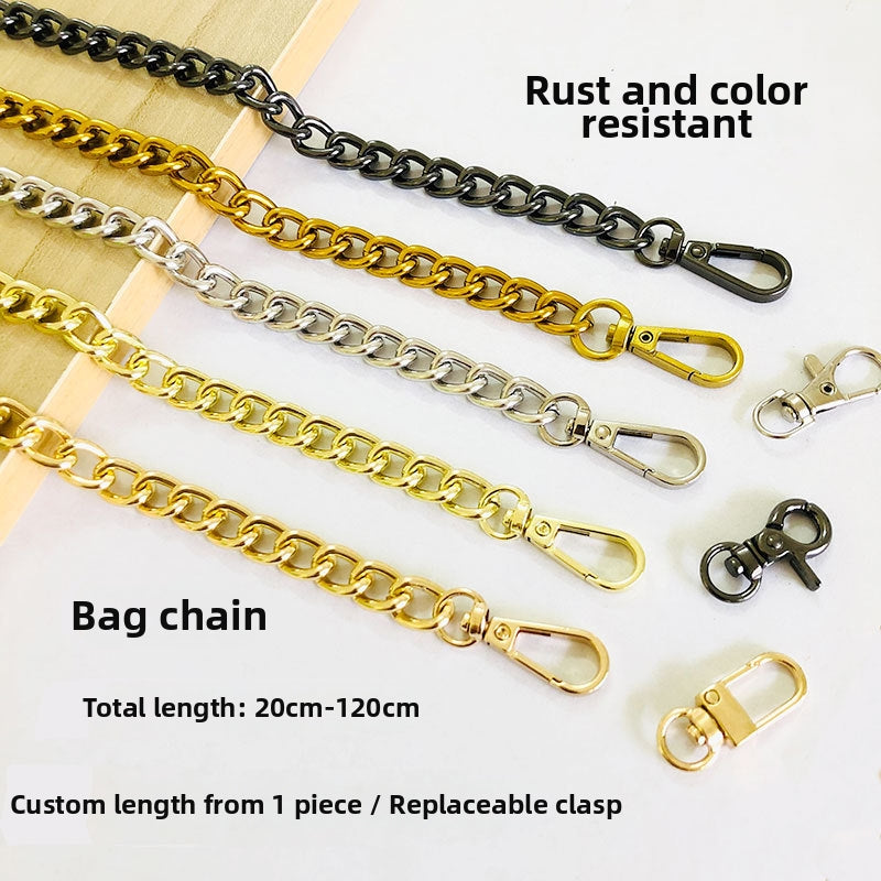 Metal Bag Chain Strap – Replacement Crossbody Shoulder Strap for Handbags & Purses