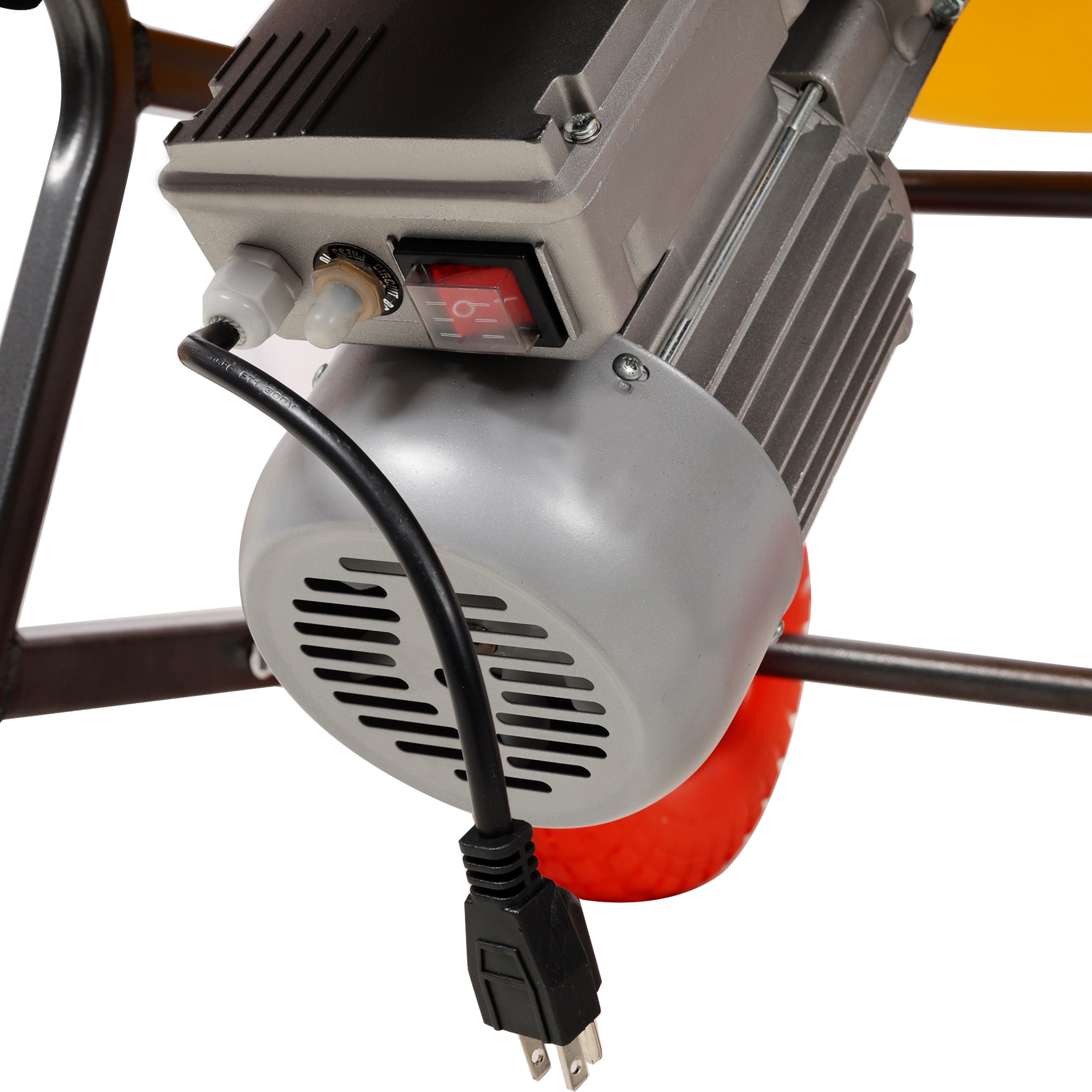 6 CUFT/170L Portable Electric Poly Drum Concrete Mixer, Heavy Duty Power Cement Mixing Machine for Mortar, Stucco and Fodder, 110V/60HZ CSA certificated