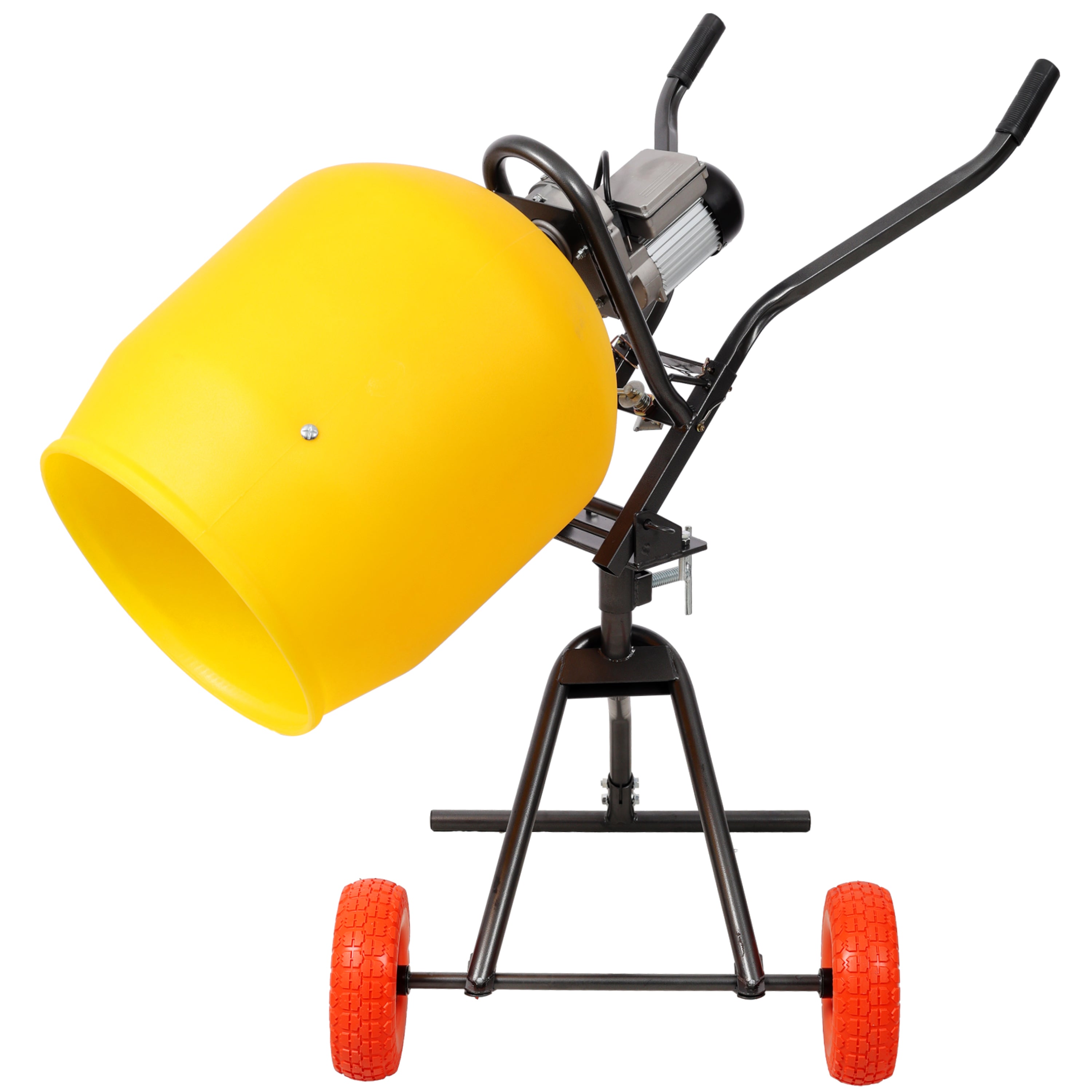 3.5 CUFT/100L Portable Electric Poly Drum Concrete Mixer, Heavy Duty Power Cement Mixing Machine for Mortar, Stucco and Fodder, 110V/60HZ CSA certificated