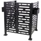 3 x 3 FT Metal Privacy Fence with Planter Boxes — AC Unit & Trash Can Enclosure, Black