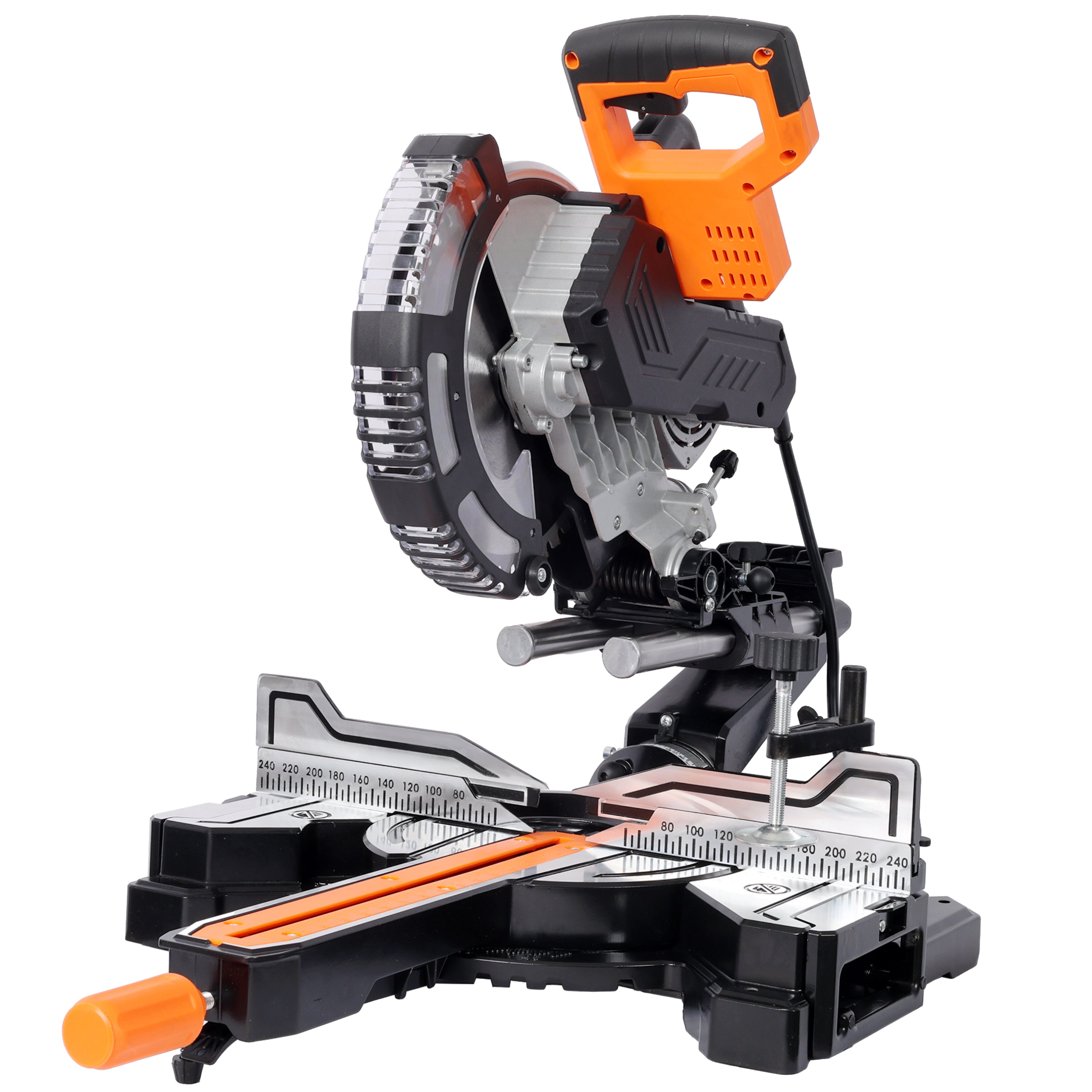 10inch Dual Bevel Double Speed Sliding Miter Saw with LED, 48T Blade,0-45° Bevel,2-Speed 5000/3200 RPM,15Amp Miter Saw with Extension Table,3.5x13in Cutting Capacity