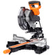 10inch Dual Bevel Double Speed Sliding Miter Saw with LED, 48T Blade,0-45° Bevel,2-Speed 5000/3200 RPM,15Amp Miter Saw with Extension Table,3.5x13in Cutting Capacity