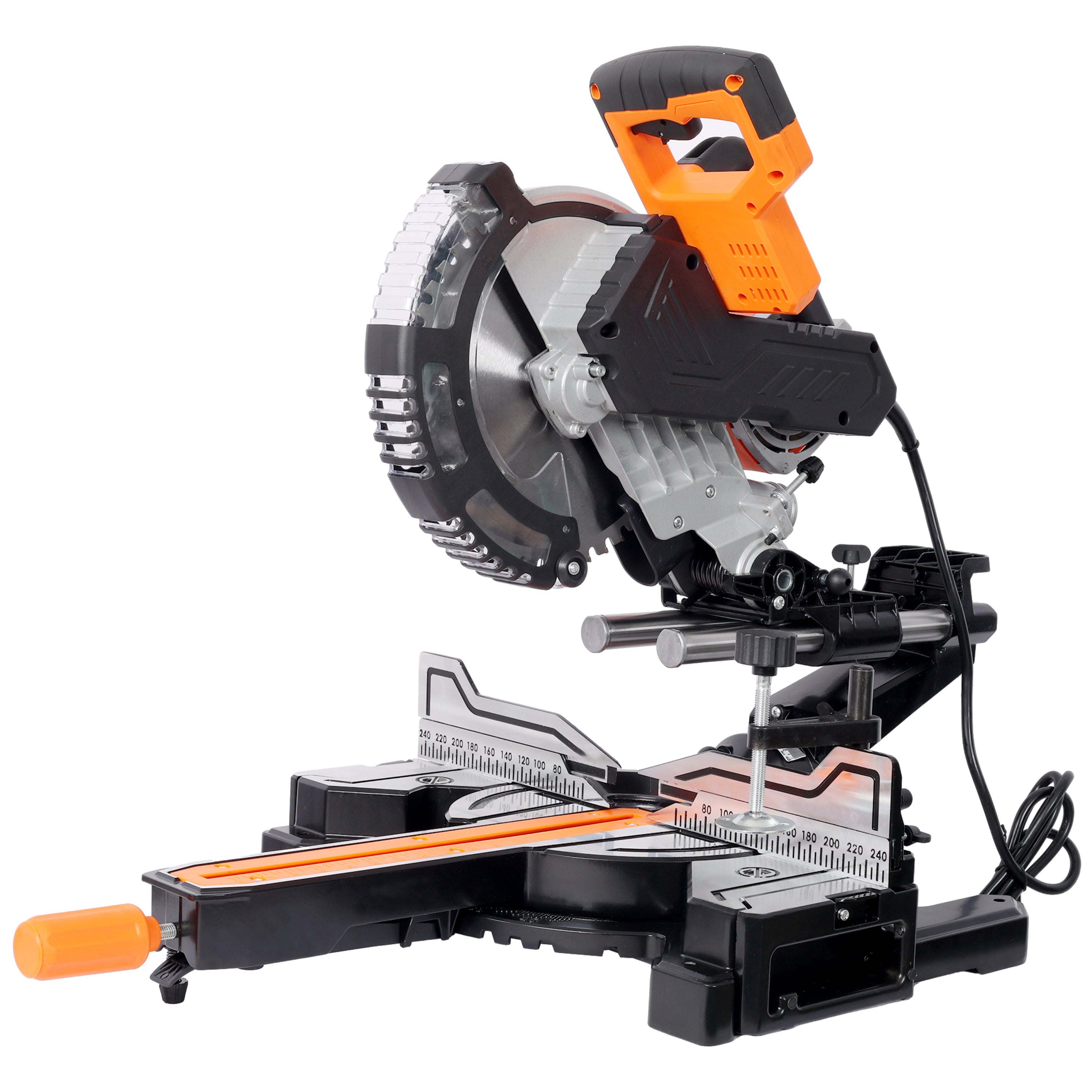 10inch Dual Bevel Double Speed Sliding Miter Saw with LED, 48T Blade,0-45° Bevel,2-Speed 5000/3200 RPM,15Amp Miter Saw with Extension Table,3.5x13in Cutting Capacity