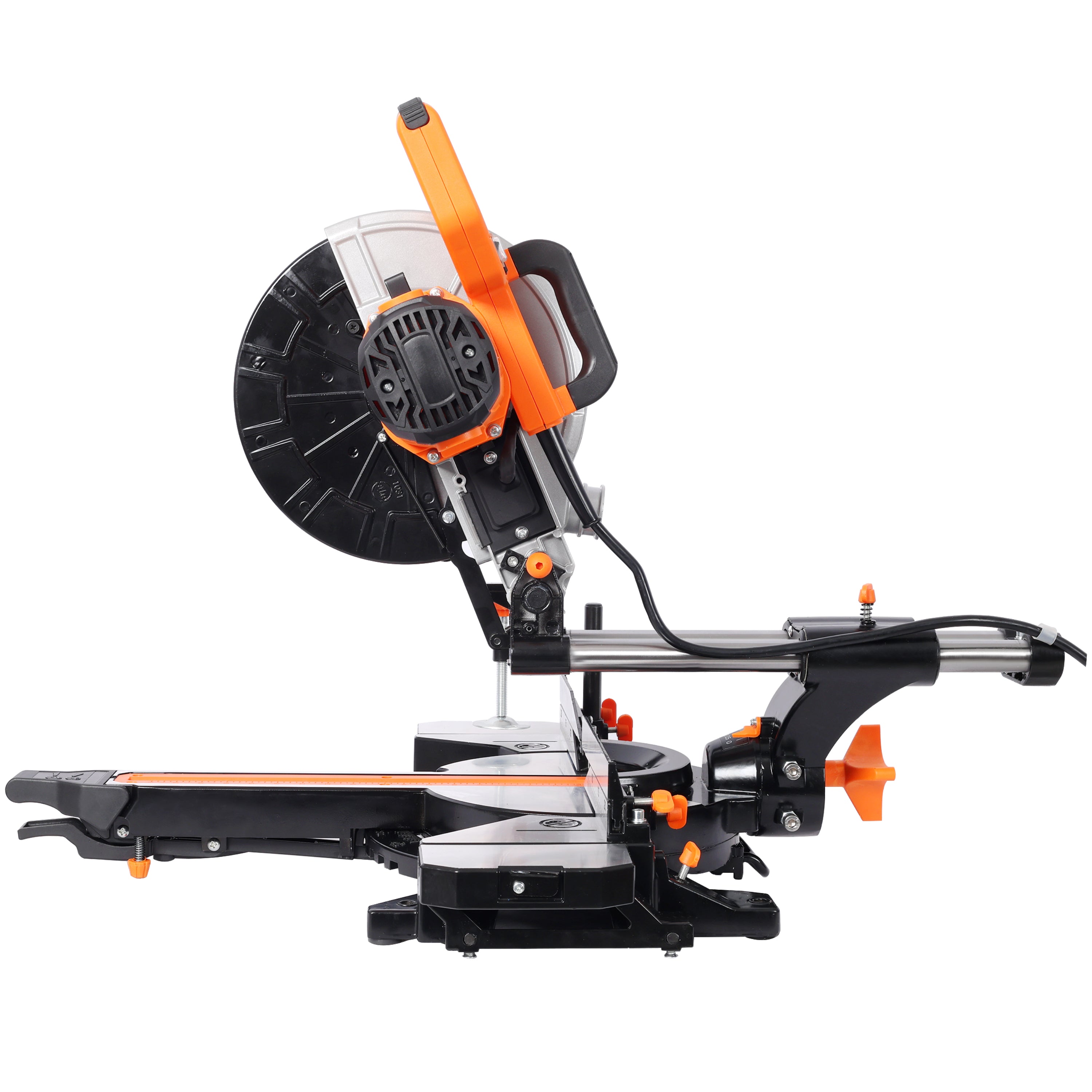 10in Single Bevel Double Speed Sliding Miter Saw,48T Blade,2-Speed 5000/3200 RPM,3.5x13in Cutting Capacity,ETL certificate