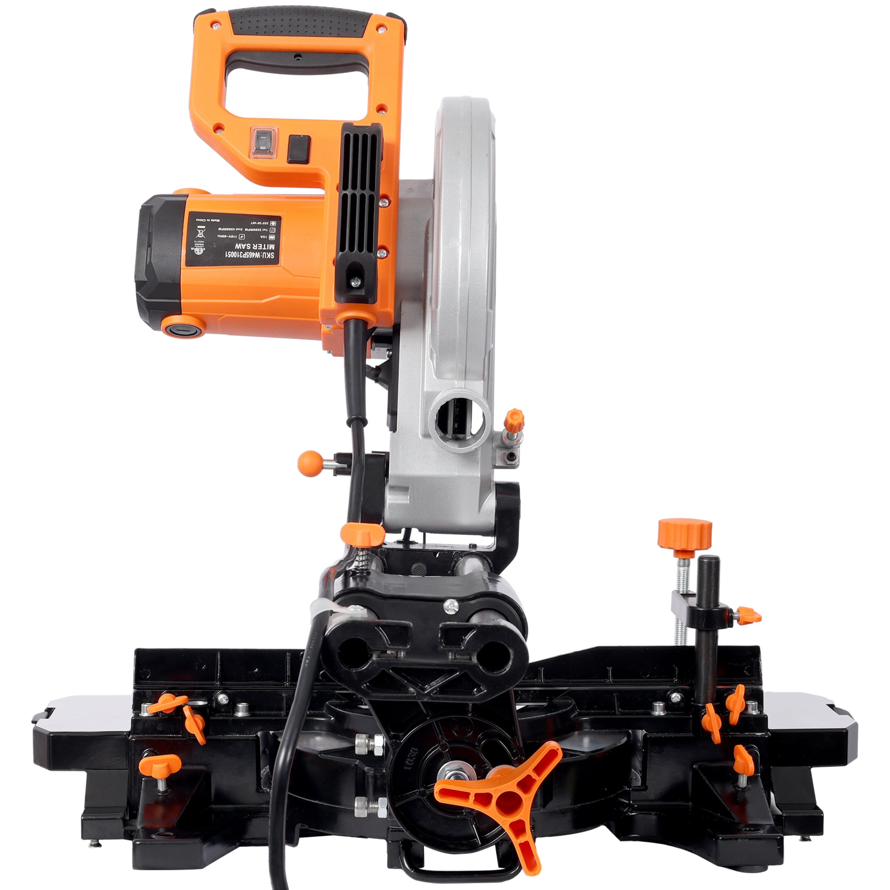 10in Single Bevel Double Speed Sliding Miter Saw,48T Blade,2-Speed 5000/3200 RPM,3.5x13in Cutting Capacity,ETL certificate