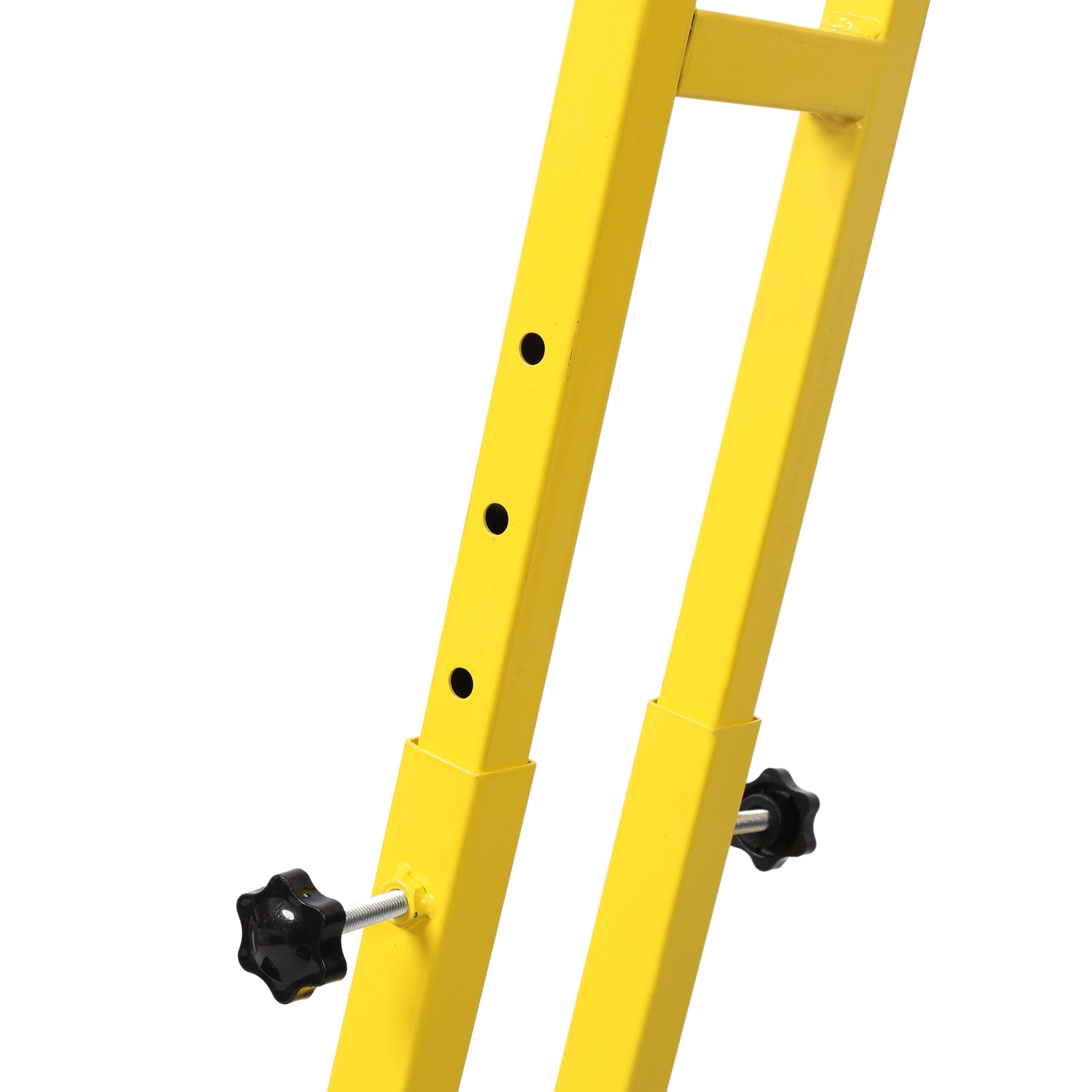Dual Bar Snow Shovel with Wheels, Snow Pusher, Adjustable Length handle, Adjustable Angle Handle & Blade Snow Removal Tool, 29" Blade, 10" Wheels,Yellow