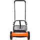 14-Inch 5-Blade Push Reel Lawn Mower with Grass Catcher, ORANGE COLOR