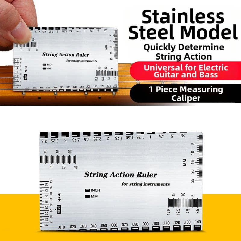 Guitar String Action Ruler Spacing Gauge Setup Tool 6 Styles