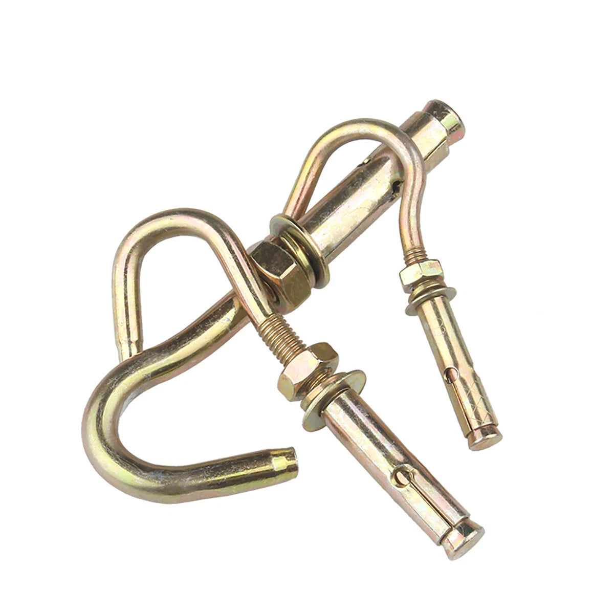 Open Hook Eye Bolt Shield Anchor — M6 M8 M10 M12 Heavy Duty Wall Expansion Bolt