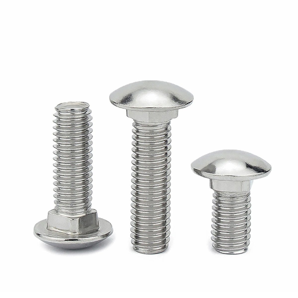 M4 Carriage Bolts – G304 Stainless Steel, DIN 603, Cup Square Dome Head - HomeDIYer