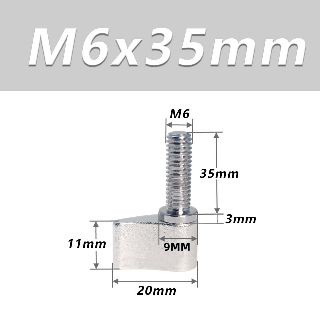 M4 M5 M6 Thumb Screws Hand Grip Bolt Knob for Adjustable Photographic Equipment - HomeDIYer