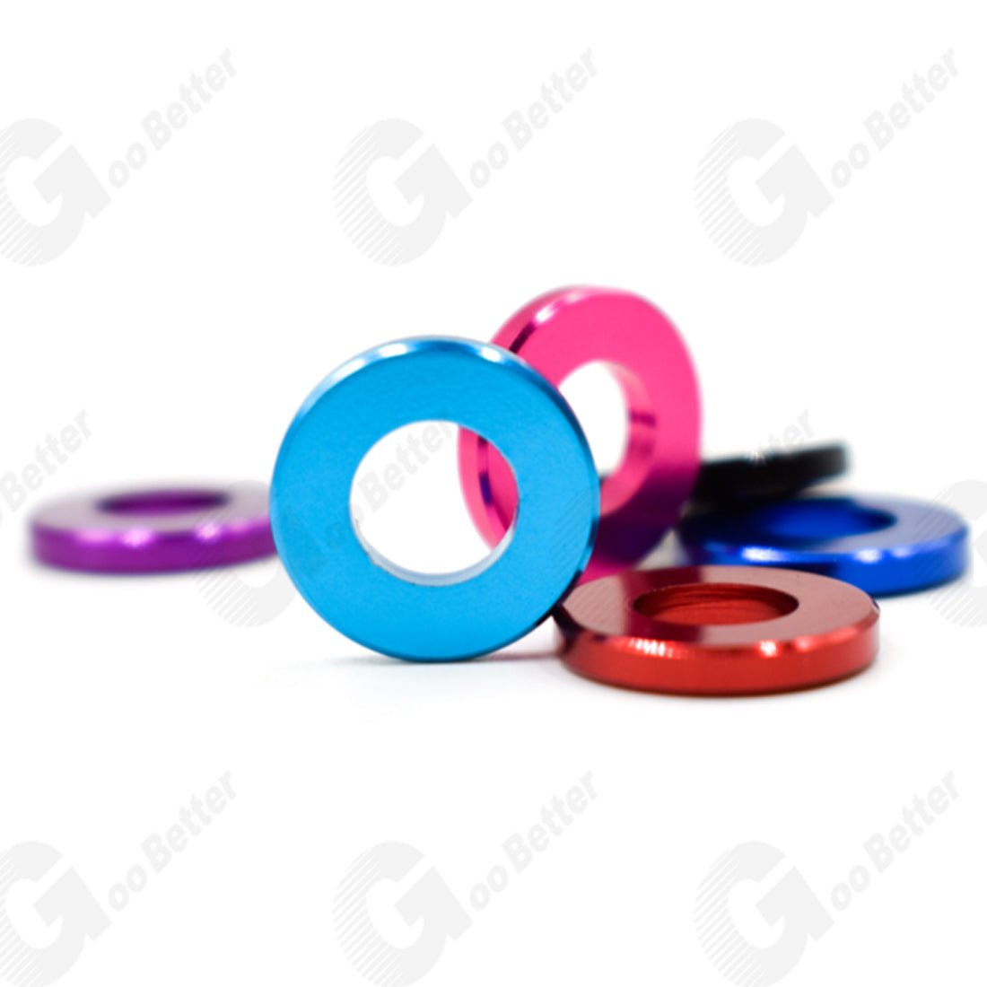Aluminium Anodised M6 M8 Metric Colourful Flat Washer Spacer Gasket - HomeDIYer